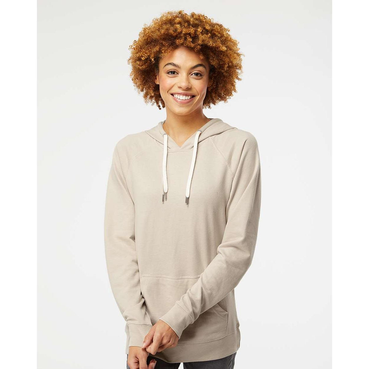 no-logo Independent Trading Co. Lightweight Loopback Terry Hooded Pullover-Men's Layering-Independent Trading Co.-Thread Logic