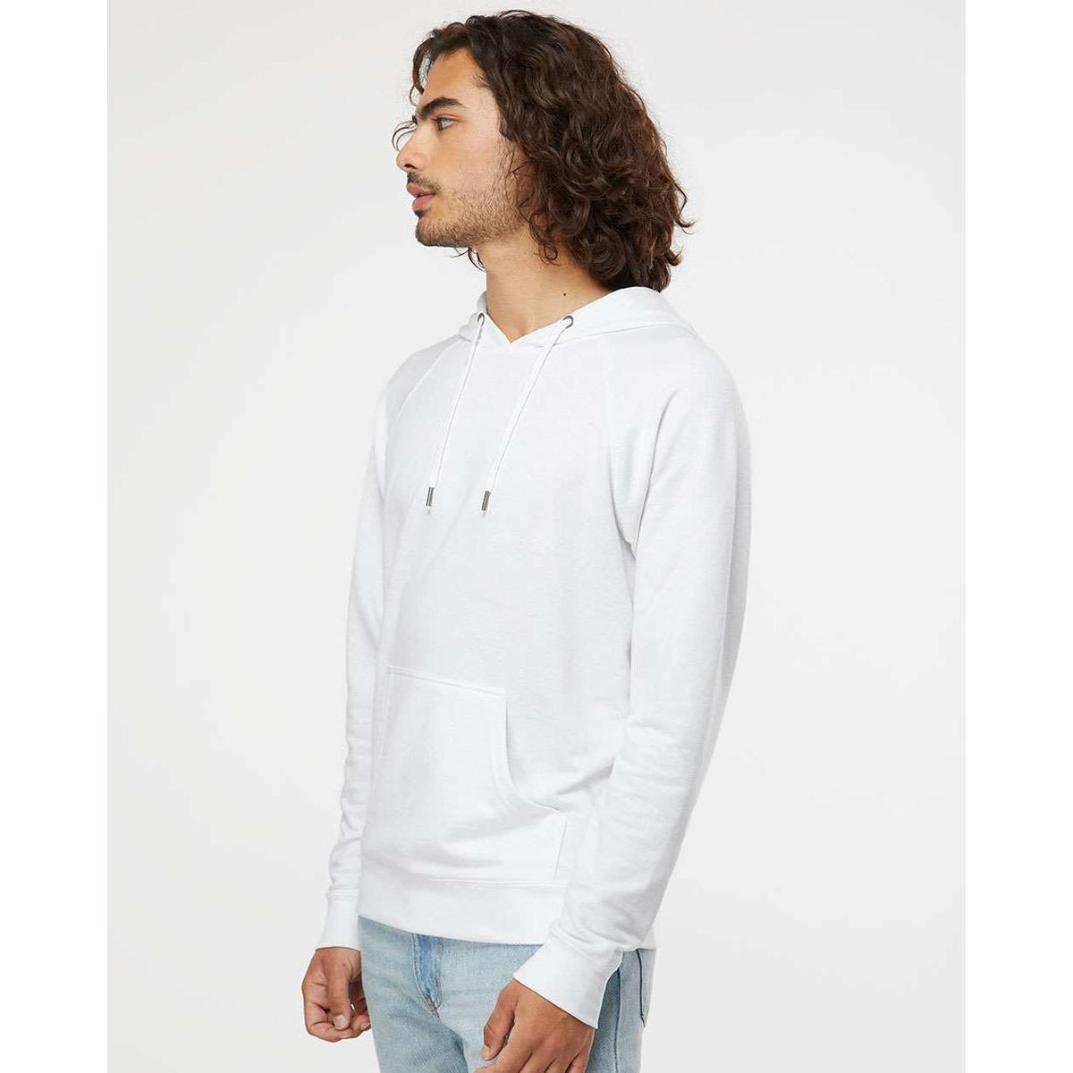 no-logo Independent Trading Co. Lightweight Loopback Terry Hooded Pullover-Men's Layering-Independent Trading Co.-Thread Logic