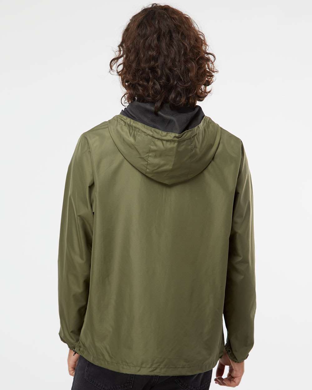 no-logo Independent Trading Co. Lightweight Windbreaker Pullover Jacket -Men's Jackets-Independent Trading Co.-Thread Logic