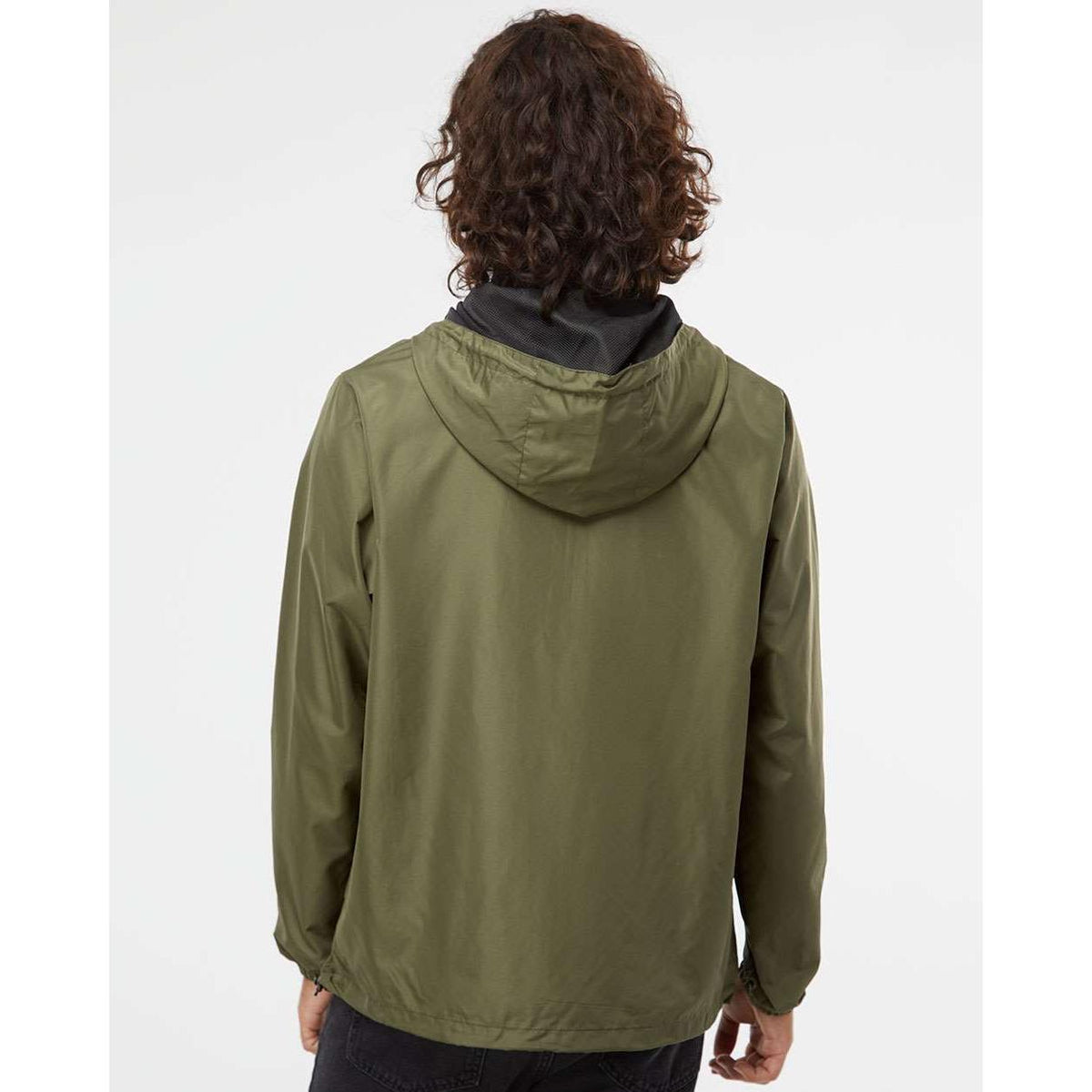 no-logo Independent Trading Co. Lightweight Windbreaker Pullover Jacket -Men's Jackets-Independent Trading Co.-Thread Logic