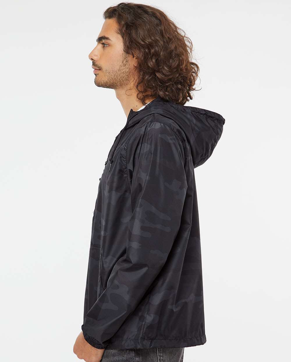 no-logo Independent Trading Co. Lightweight Windbreaker Pullover Jacket -Men's Jackets-Independent Trading Co.-Thread Logic
