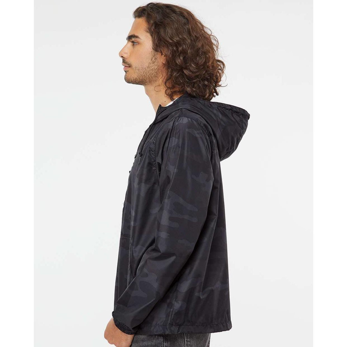 no-logo Independent Trading Co. Lightweight Windbreaker Pullover Jacket -Men's Jackets-Independent Trading Co.-Thread Logic