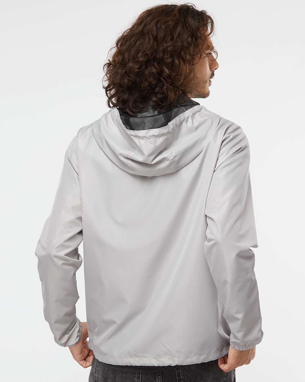 no-logo Independent Trading Co. Lightweight Windbreaker Pullover Jacket -Men's Jackets-Independent Trading Co.-Thread Logic