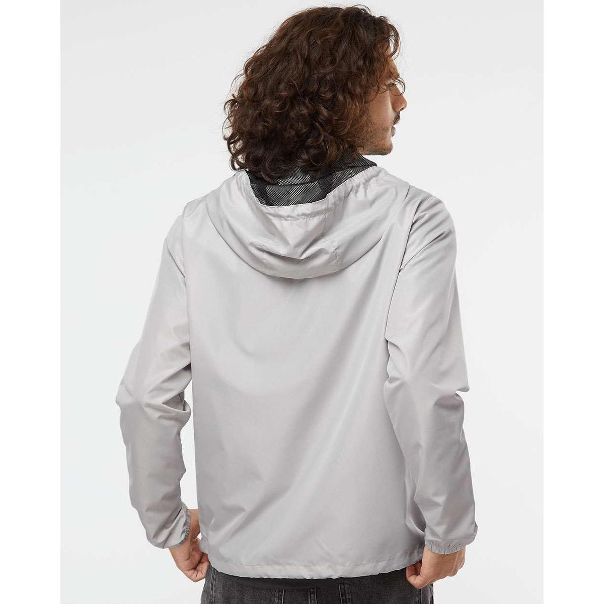 no-logo Independent Trading Co. Lightweight Windbreaker Pullover Jacket -Men's Jackets-Independent Trading Co.-Thread Logic