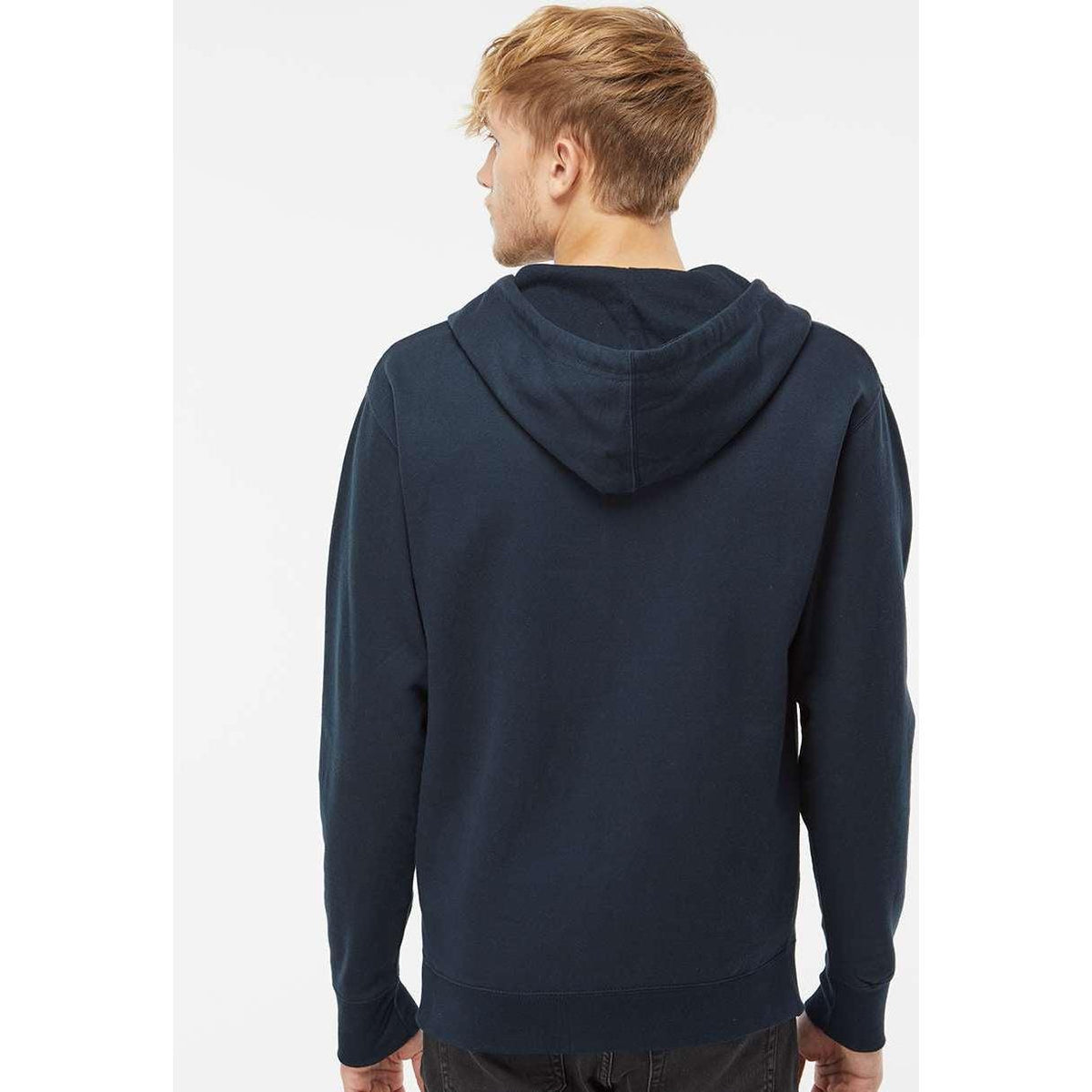 no-logo Independent Trading Co. Midweight Full-Zip Hooded Sweatshirt -Men's Layering-Independent Trading Co.-Thread Logic