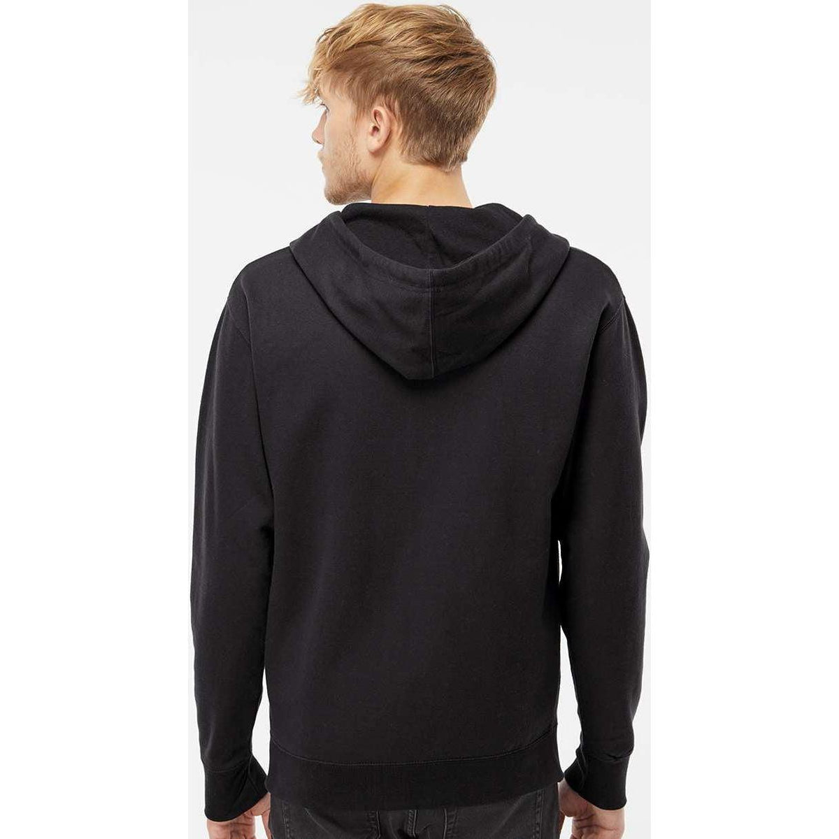 no-logo Independent Trading Co. Midweight Full-Zip Hooded Sweatshirt -Men's Layering-Independent Trading Co.-Thread Logic