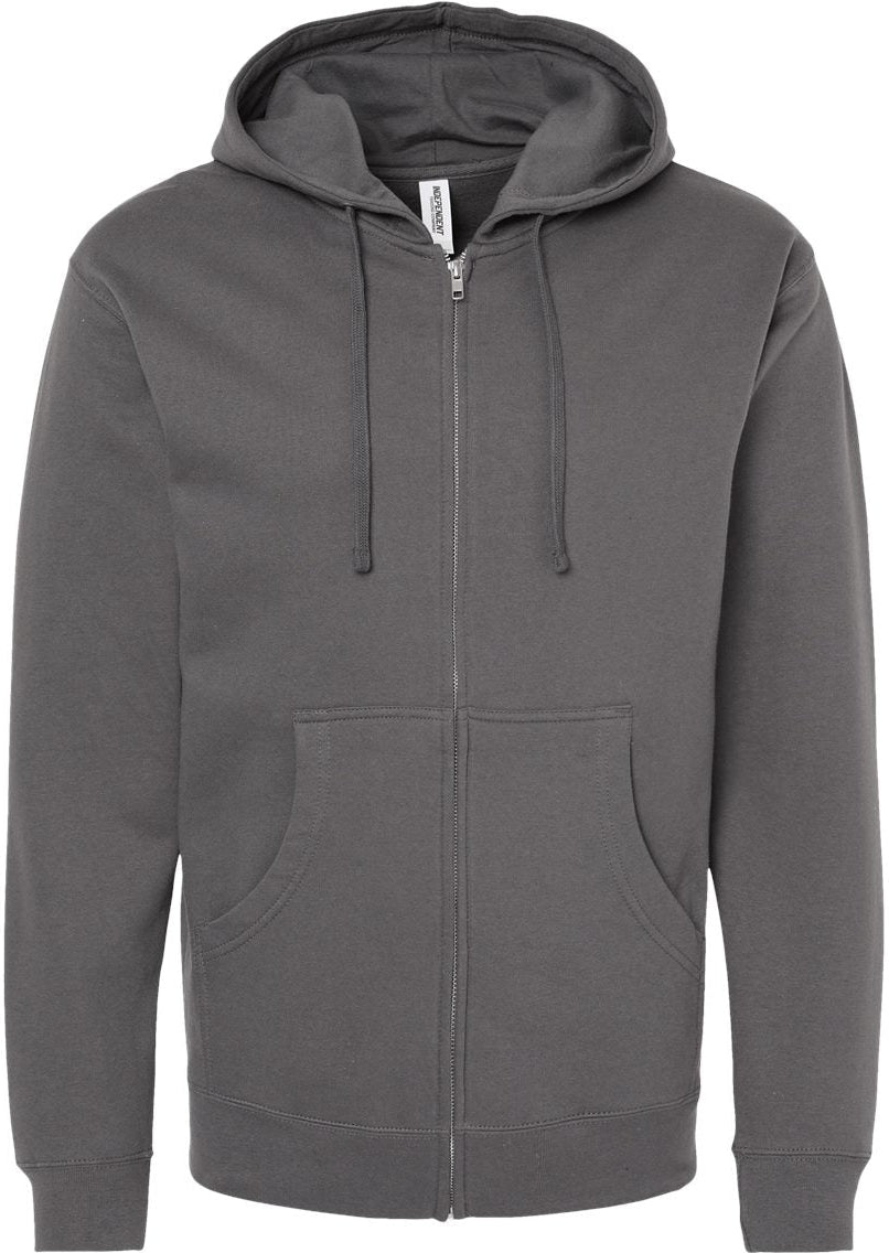 Independent Trading Co. Midweight Full-Zip Hooded Sweatshirt 