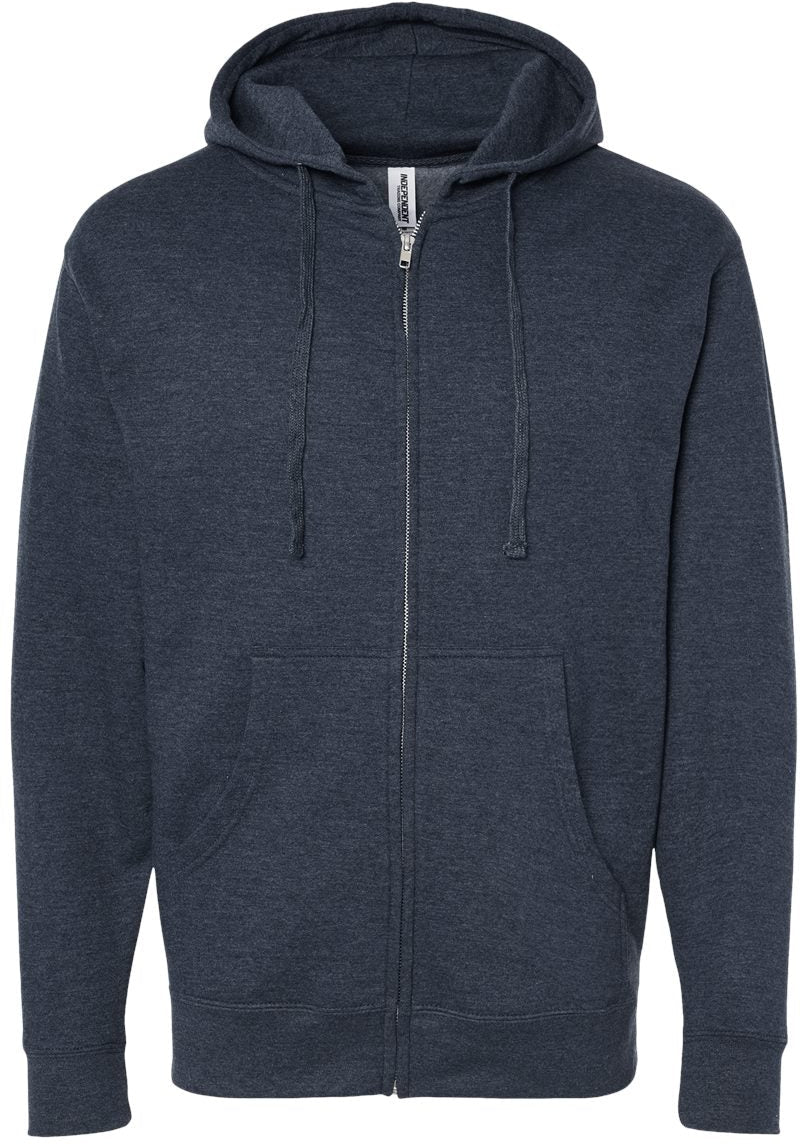 Independent Trading Co. Midweight Full-Zip Hooded Sweatshirt 