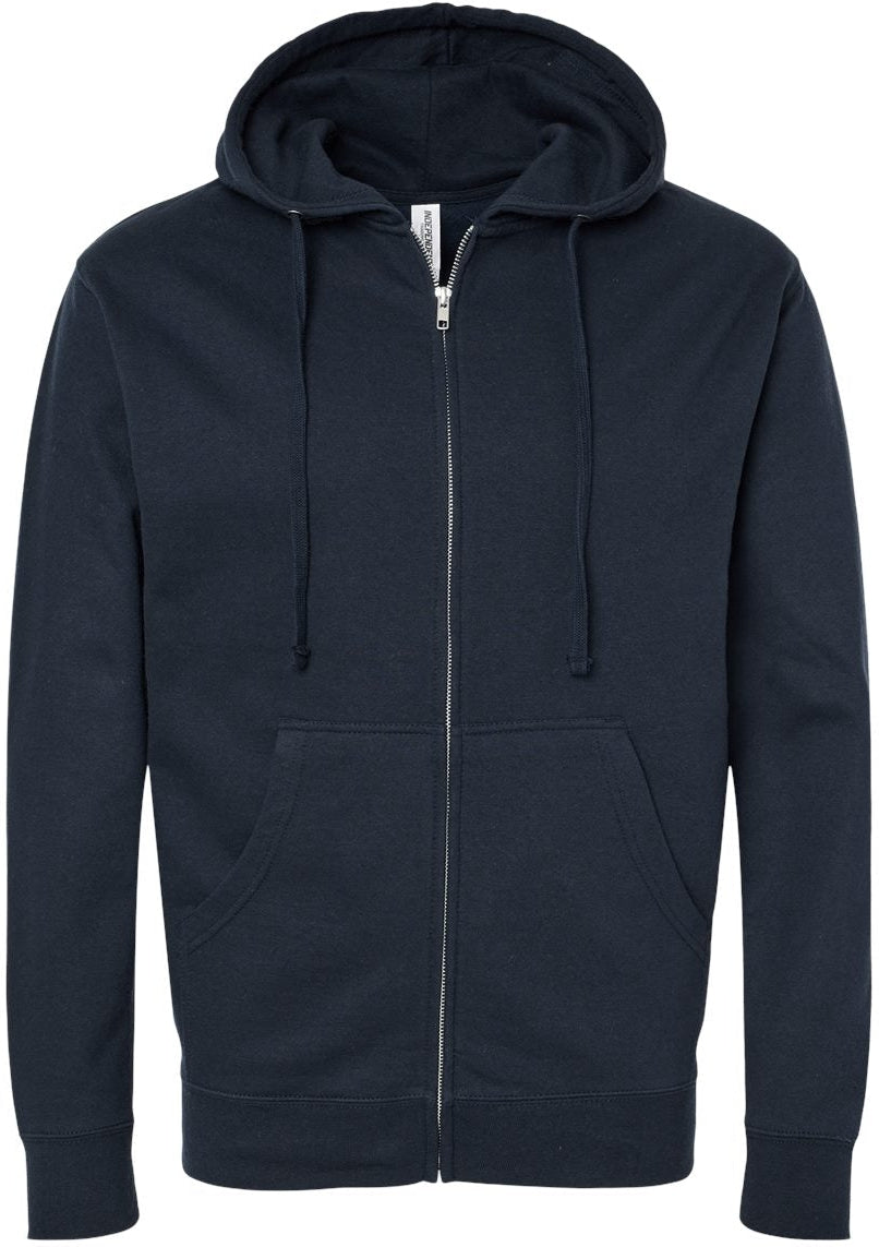 OUTLET-Independent Trading Co. Midweight Full-Zip Hooded Sweatshirt 