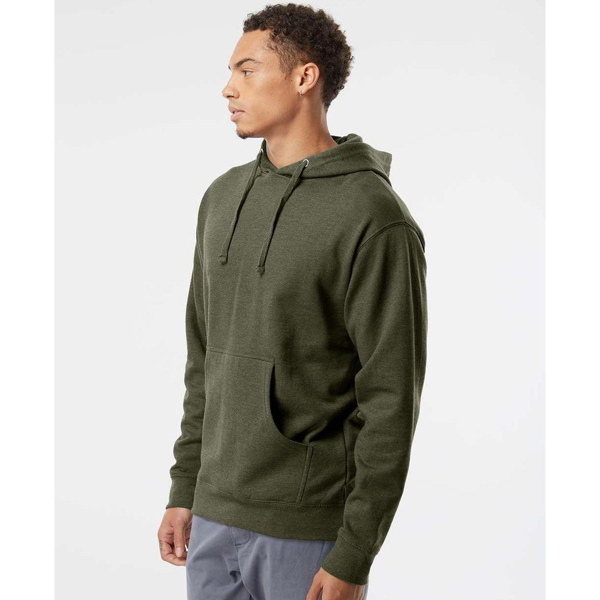 no-logo Independent Trading Co. Midweight Hooded Sweatshirt-Men's Layering-Independent Trading Co.-Thread Logic