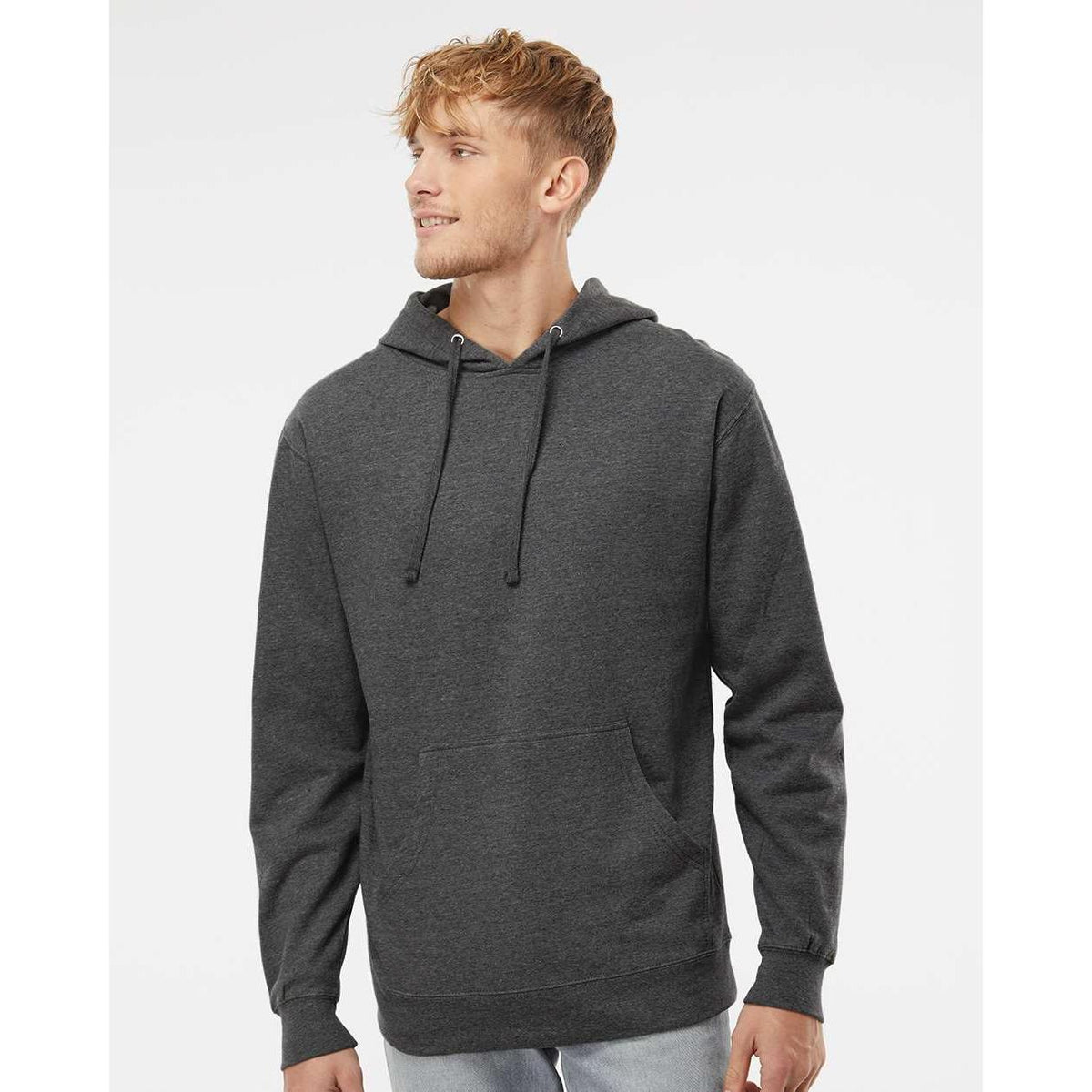 no-logo Independent Trading Co. Midweight Hooded Sweatshirt-Men's Layering-Independent Trading Co.-Thread Logic