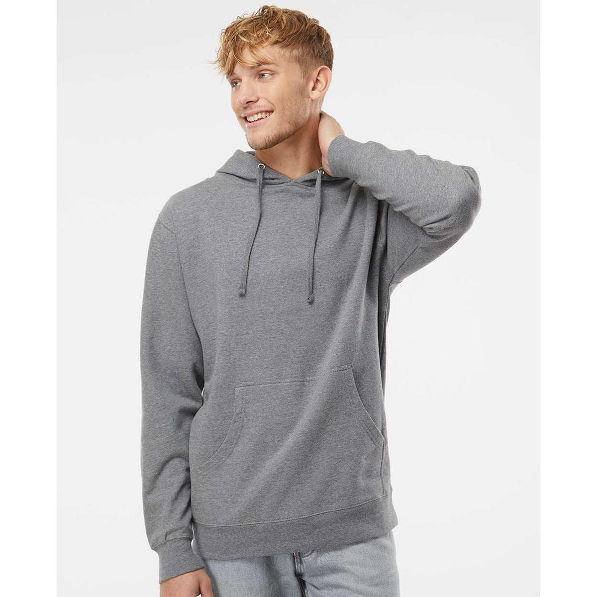 no-logo Independent Trading Co. Midweight Hooded Sweatshirt-Men's Layering-Independent Trading Co.-Thread Logic