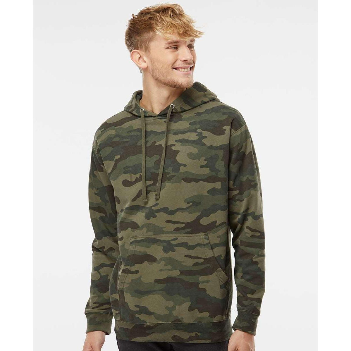 no-logo Independent Trading Co. Midweight Hooded Sweatshirt-Men's Layering-Independent Trading Co.-Thread Logic