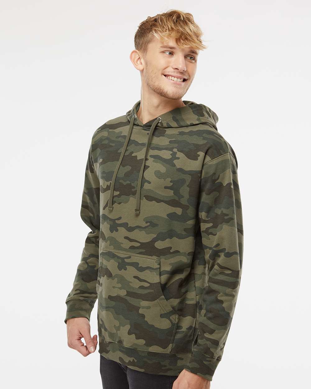 no-logo Independent Trading Co. Midweight Hooded Sweatshirt-Men's Layering-Independent Trading Co.-Thread Logic