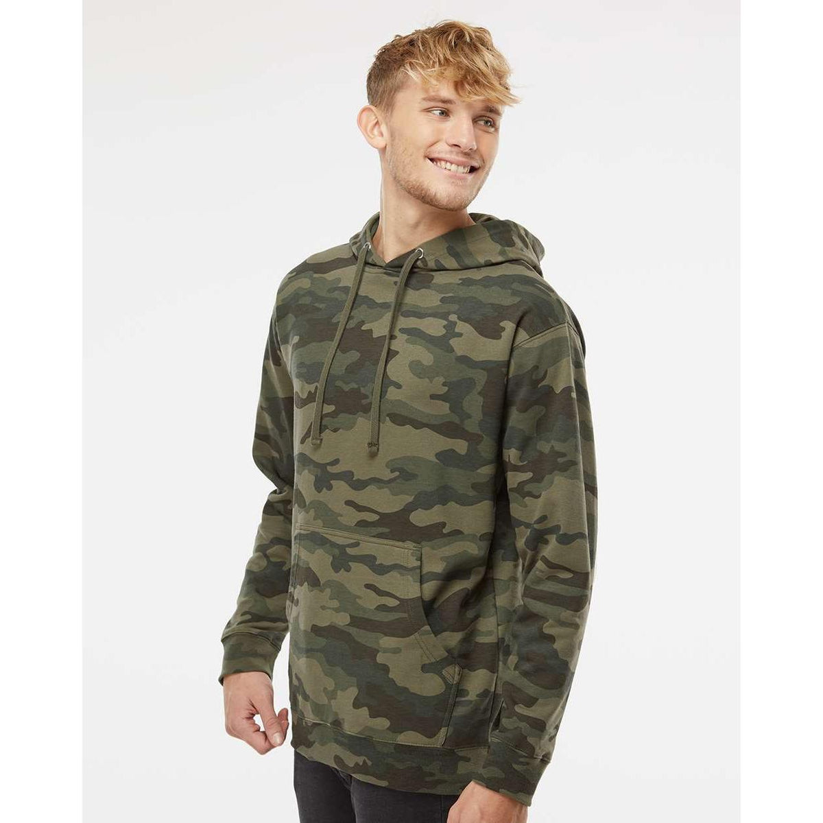 no-logo Independent Trading Co. Midweight Hooded Sweatshirt-Men's Layering-Independent Trading Co.-Thread Logic