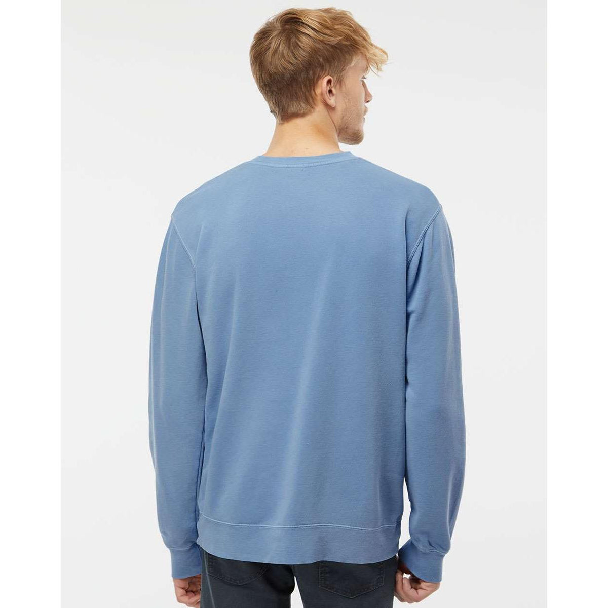 no-logo Independent Trading Co. Midweight Pigment-Dyed Sweatshirt-Men's Layering-Independent Trading Co.-Thread Logic
