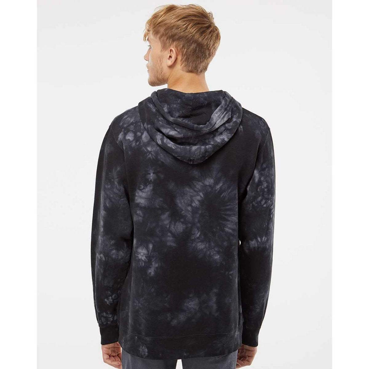 no-logo Independent Trading Co. Midweight Tie-Dye Hooded Sweatshirt-Men's Layering-Independent Trading Co.-Thread Logic
