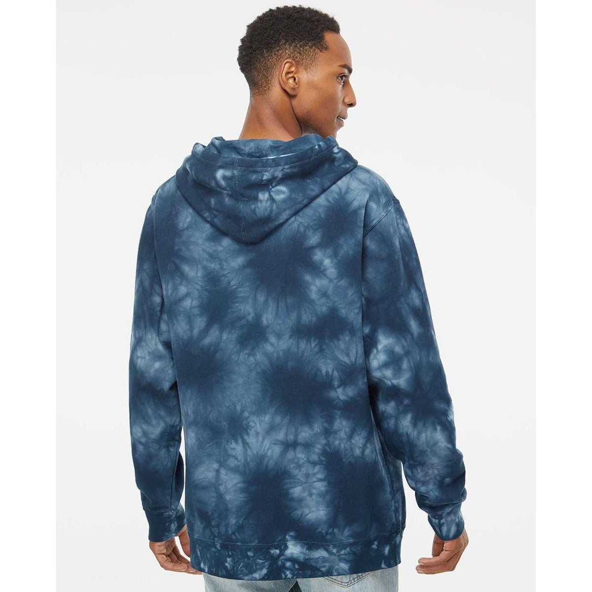 no-logo Independent Trading Co. Midweight Tie-Dye Hooded Sweatshirt-Men's Layering-Independent Trading Co.-Thread Logic