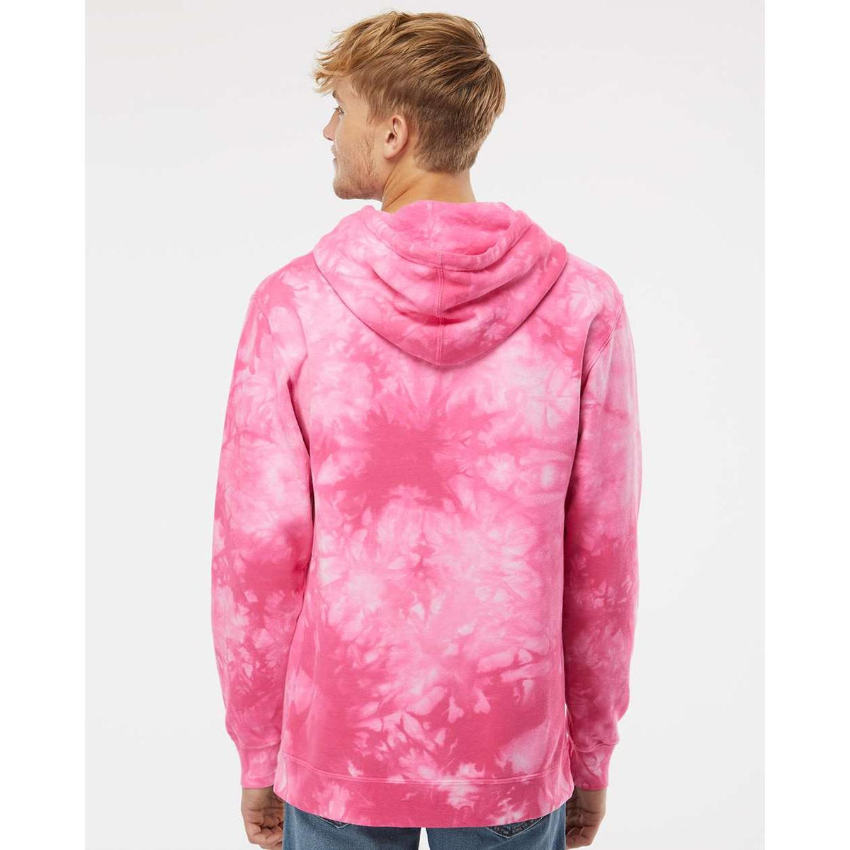 no-logo Independent Trading Co. Midweight Tie-Dye Hooded Sweatshirt-Men's Layering-Independent Trading Co.-Thread Logic