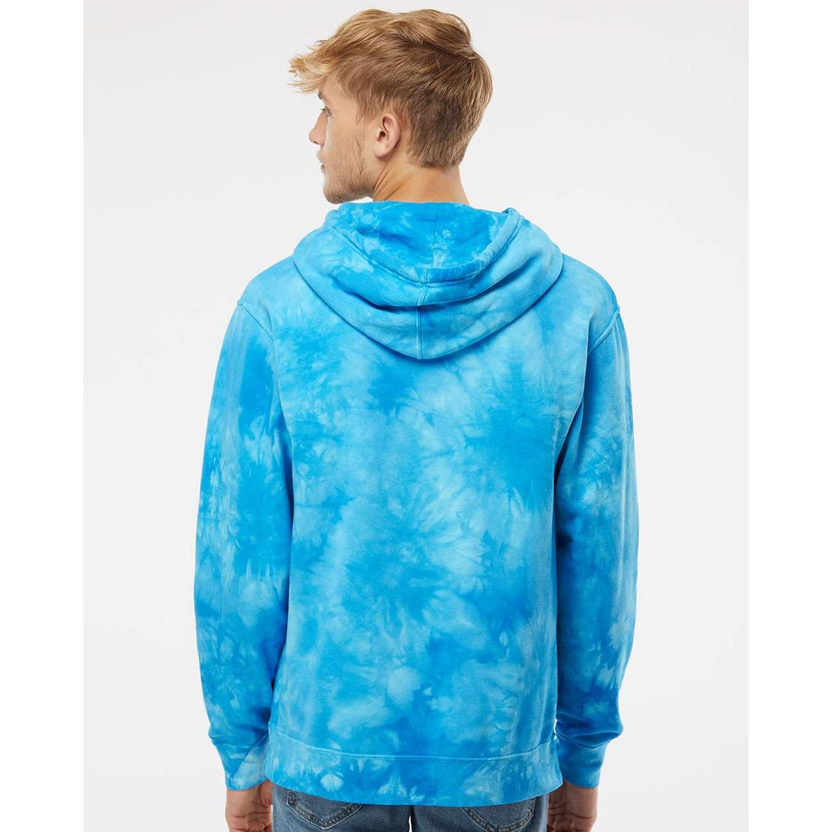 no-logo Independent Trading Co. Midweight Tie-Dye Hooded Sweatshirt-Men's Layering-Independent Trading Co.-Thread Logic