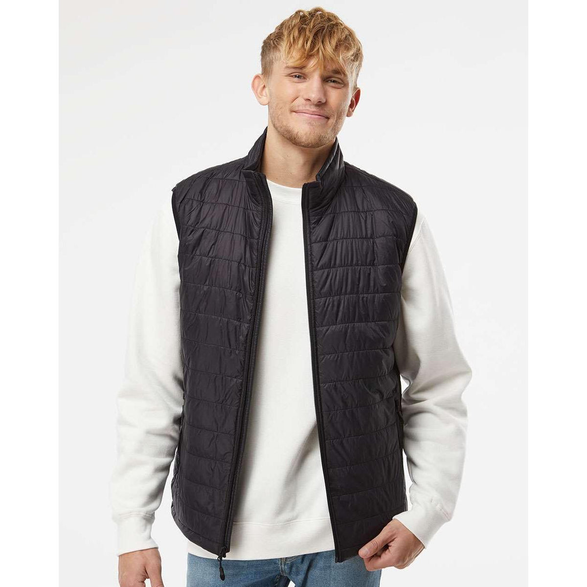 no-logo Independent Trading Co. Puffer Vest-Men's Layering-Independent Trading Co.-Thread Logic