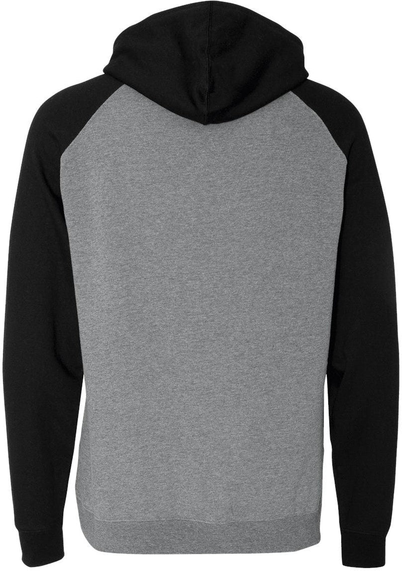 no-logo Independent Trading Co. Raglan Hooded Sweatshirt -Men's Layering-Independent Trading Co.-Thread Logic