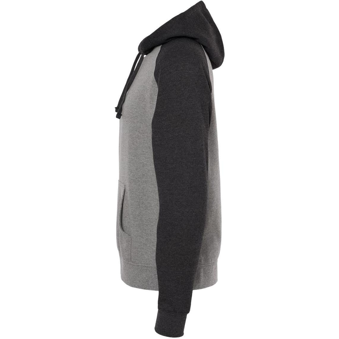 no-logo Independent Trading Co. Raglan Hooded Sweatshirt -Men's Layering-Independent Trading Co.-Thread Logic