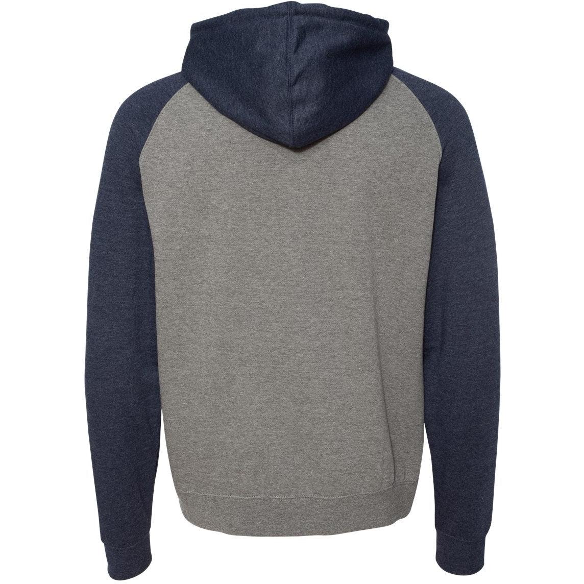 no-logo Independent Trading Co. Raglan Hooded Sweatshirt -Men's Layering-Independent Trading Co.-Thread Logic