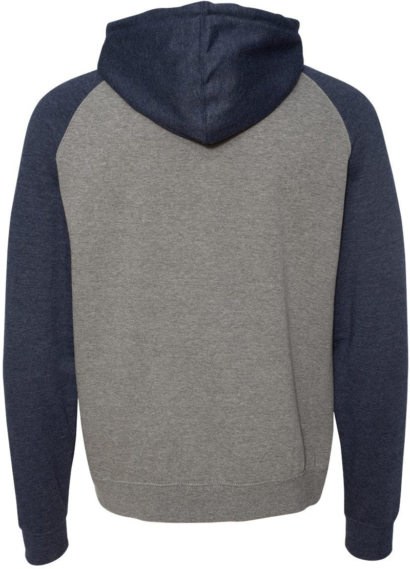 no-logo Independent Trading Co. Raglan Hooded Sweatshirt -Men's Layering-Independent Trading Co.-Thread Logic
