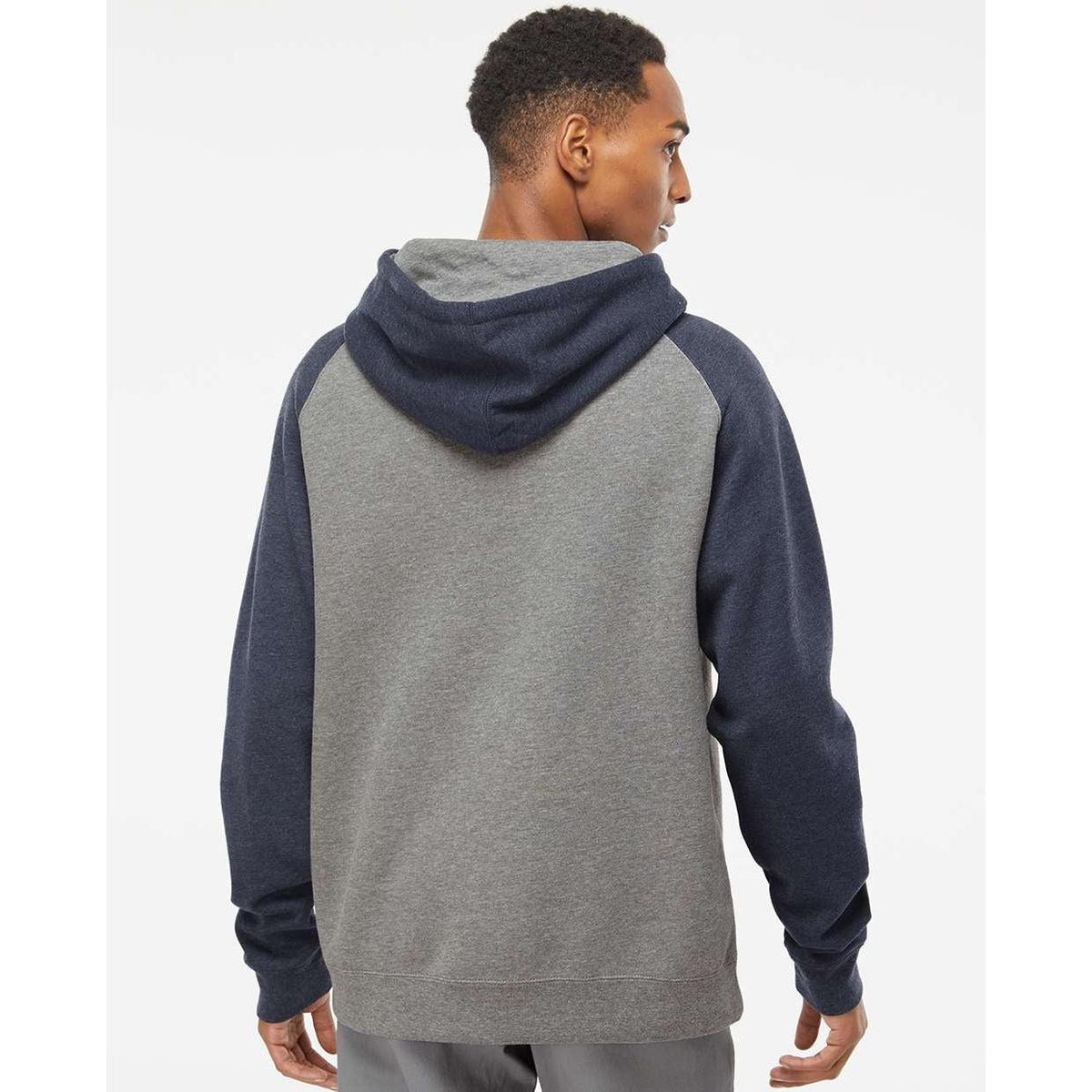 no-logo Independent Trading Co. Raglan Hooded Sweatshirt -Men's Layering-Independent Trading Co.-Thread Logic