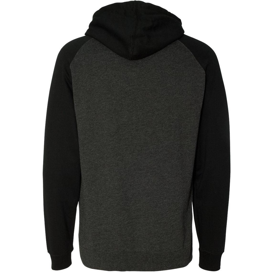 no-logo Independent Trading Co. Raglan Hooded Sweatshirt -Men's Layering-Independent Trading Co.-Thread Logic