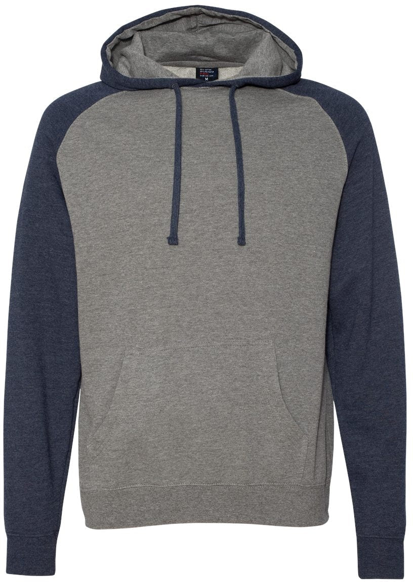 OUTLET-Independent Trading Co. Raglan Hooded Sweatshirt