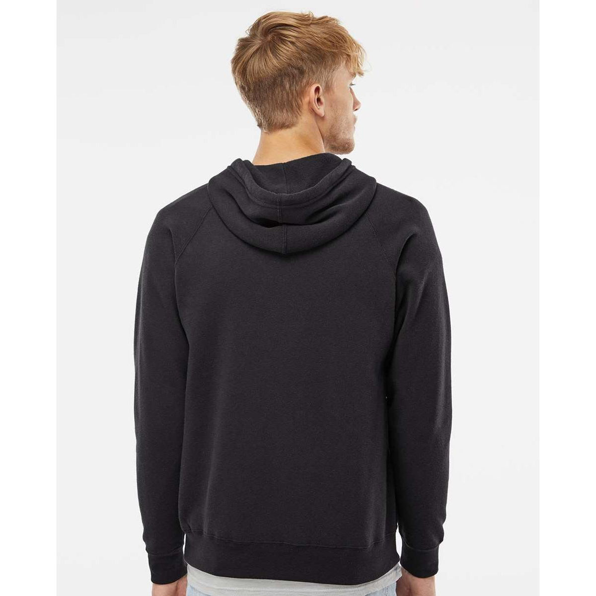 no-logo Independent Trading Co. Special Blend Raglan Hooded Sweatshirt-Men's Layering-Independent Trading Co.-Thread Logic