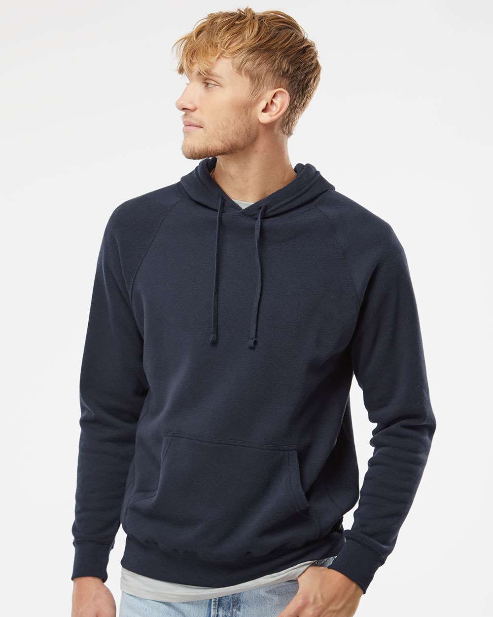 no-logo Independent Trading Co. Special Blend Raglan Hooded Sweatshirt-Men's Layering-Independent Trading Co.-Thread Logic