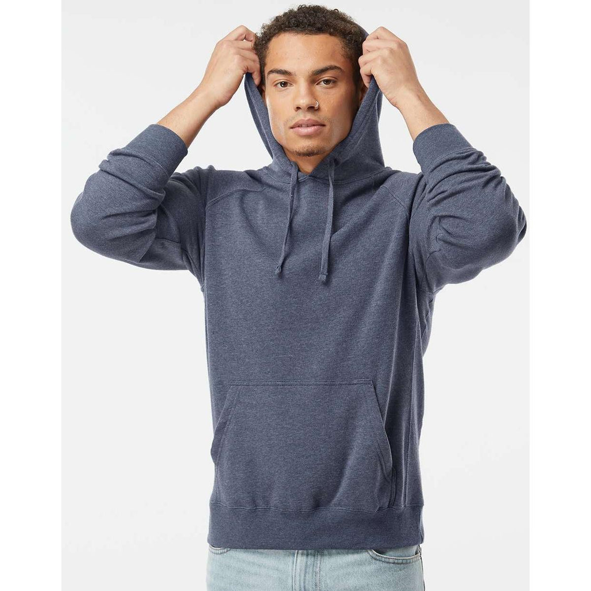 no-logo Independent Trading Co. Special Blend Raglan Hooded Sweatshirt-Men's Layering-Independent Trading Co.-Thread Logic