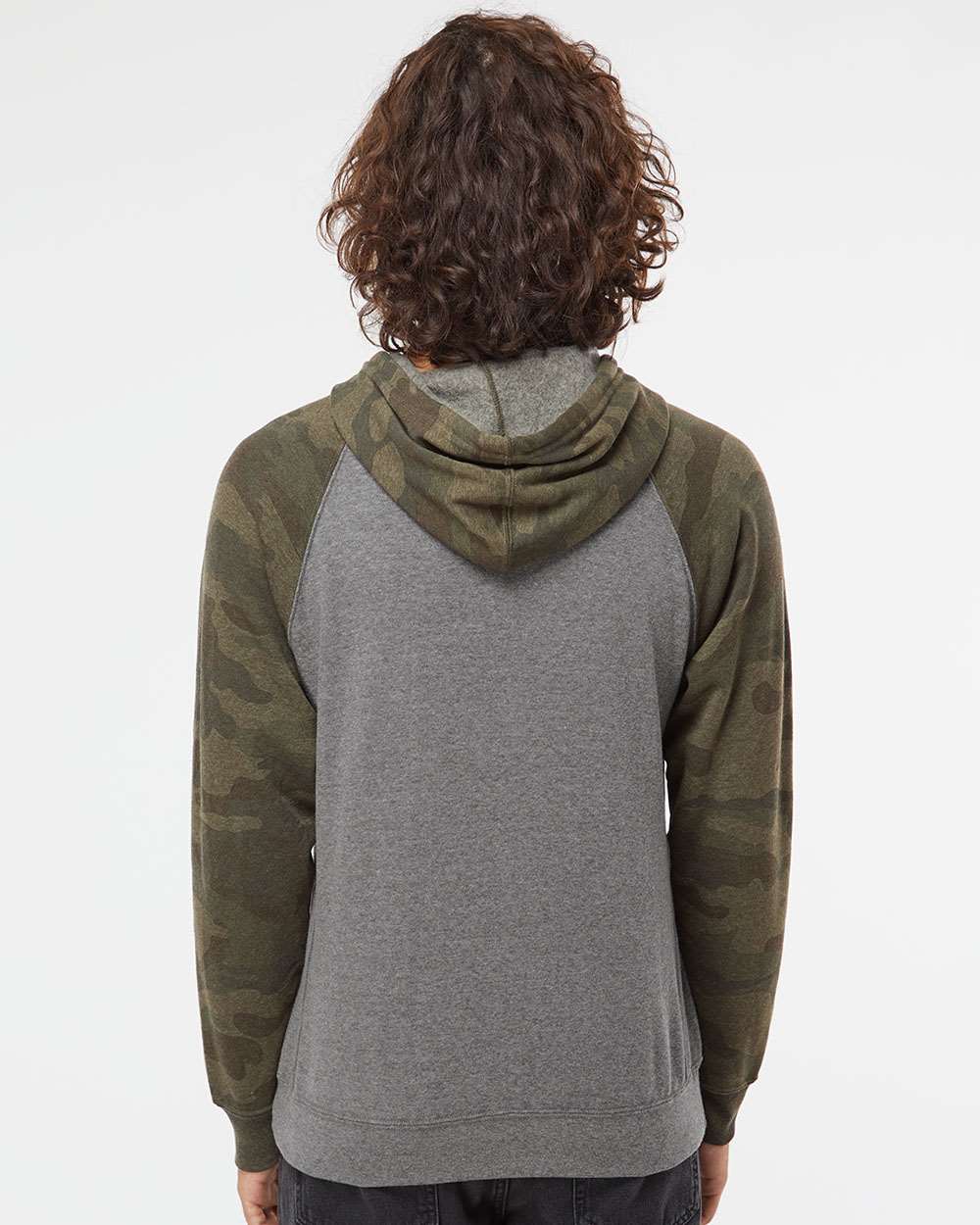 no-logo Independent Trading Co. Special Blend Raglan Hooded Sweatshirt-Men's Layering-Independent Trading Co.-Thread Logic