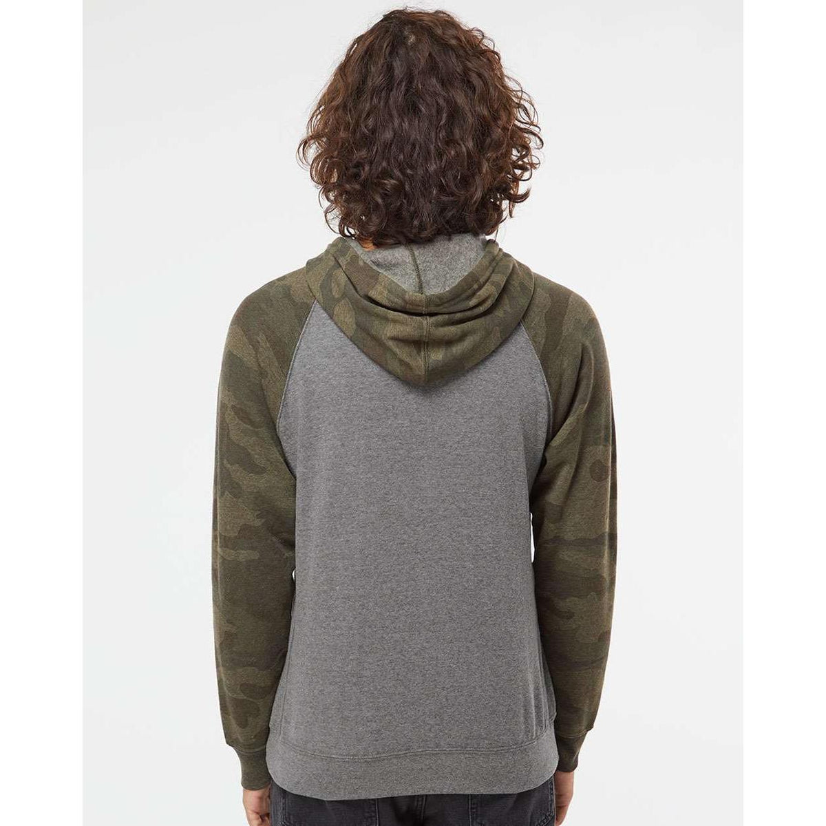 no-logo Independent Trading Co. Special Blend Raglan Hooded Sweatshirt-Men's Layering-Independent Trading Co.-Thread Logic