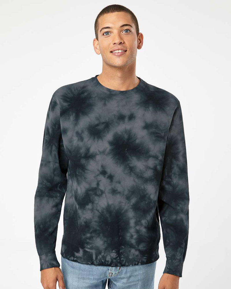 no-logo Independent Trading Co. Unisex Midweight Tie-Dyed Sweatshirt-Fleece-Independent Trading Co.-Thread Logic