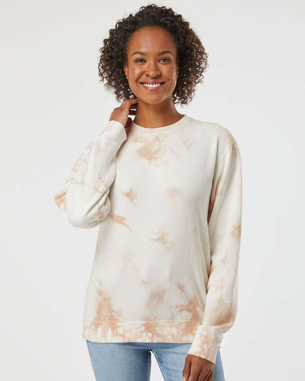 no-logo Independent Trading Co. Unisex Midweight Tie-Dyed Sweatshirt-Fleece-Independent Trading Co.-Thread Logic