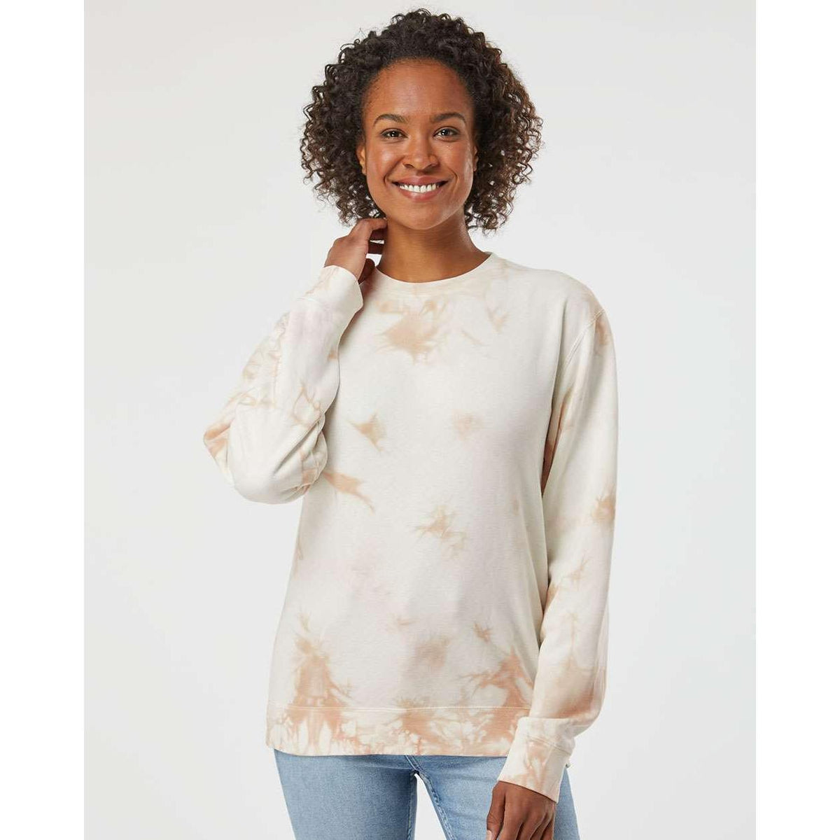 no-logo Independent Trading Co. Unisex Midweight Tie-Dyed Sweatshirt-Fleece-Independent Trading Co.-Thread Logic