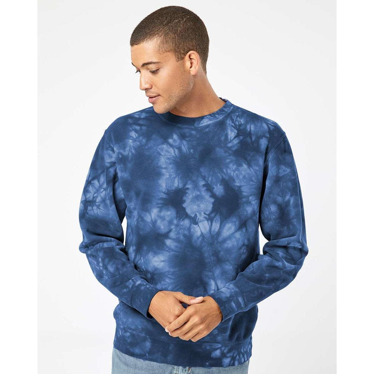 no-logo Independent Trading Co. Unisex Midweight Tie-Dyed Sweatshirt-Fleece-Independent Trading Co.-Thread Logic
