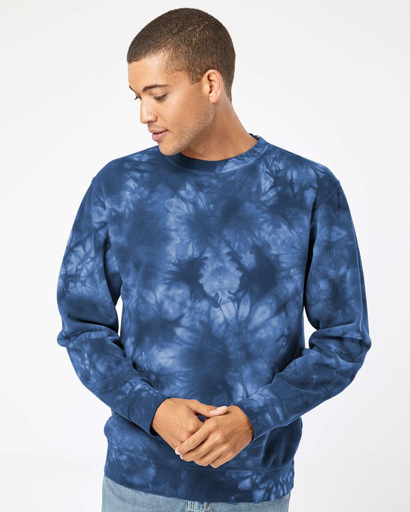 no-logo Independent Trading Co. Unisex Midweight Tie-Dyed Sweatshirt-Fleece-Independent Trading Co.-Thread Logic