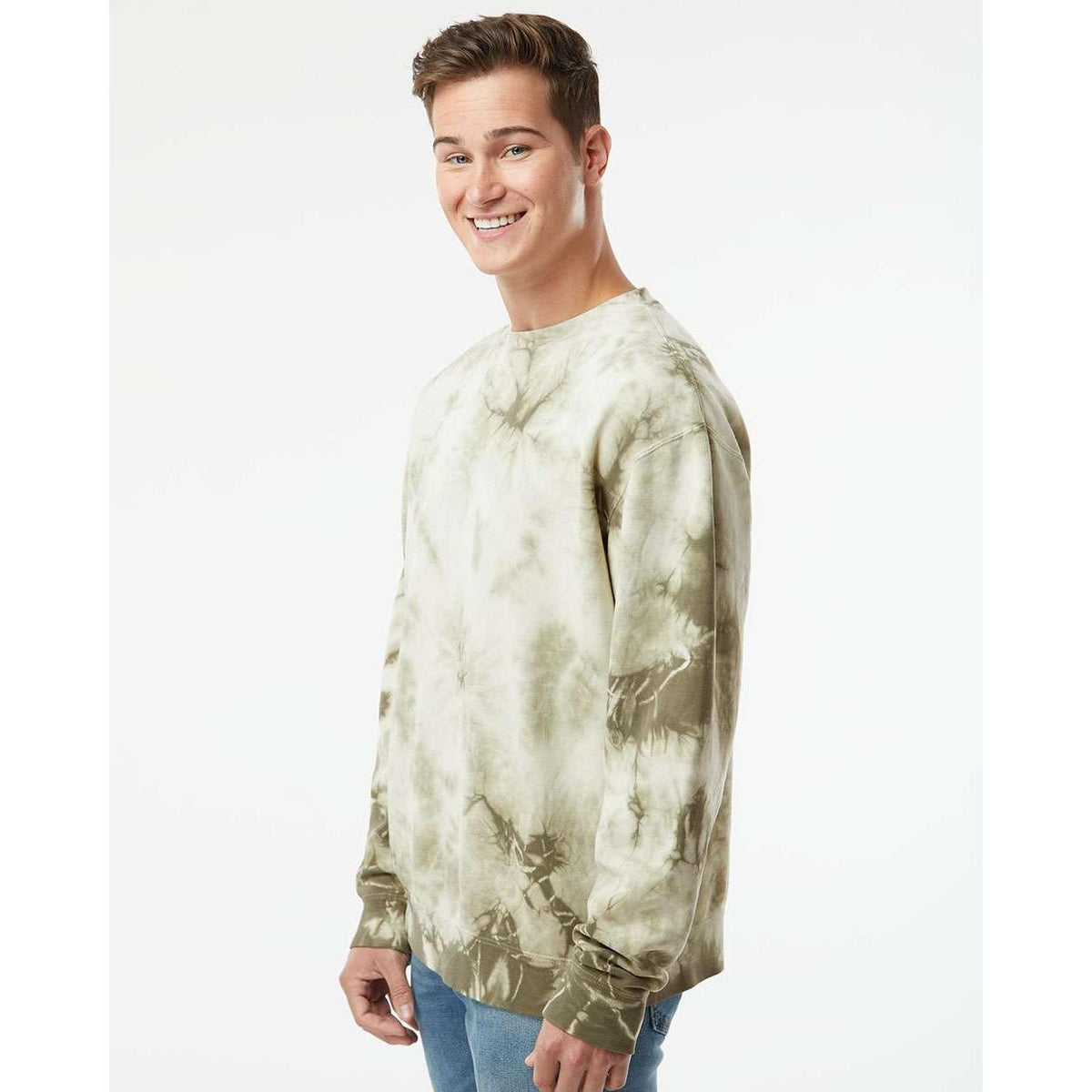 no-logo Independent Trading Co. Unisex Midweight Tie-Dyed Sweatshirt-Fleece-Independent Trading Co.-Thread Logic