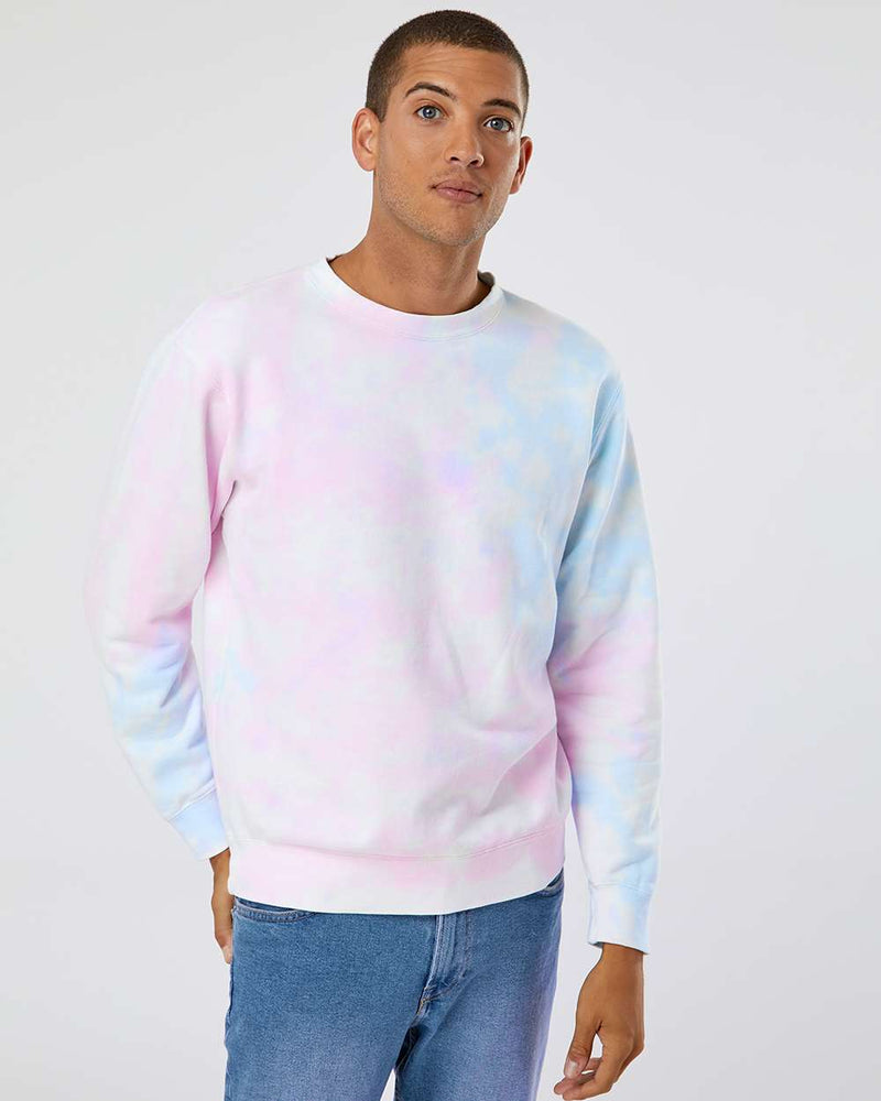 no-logo Independent Trading Co. Unisex Midweight Tie-Dyed Sweatshirt-Fleece-Independent Trading Co.-Thread Logic