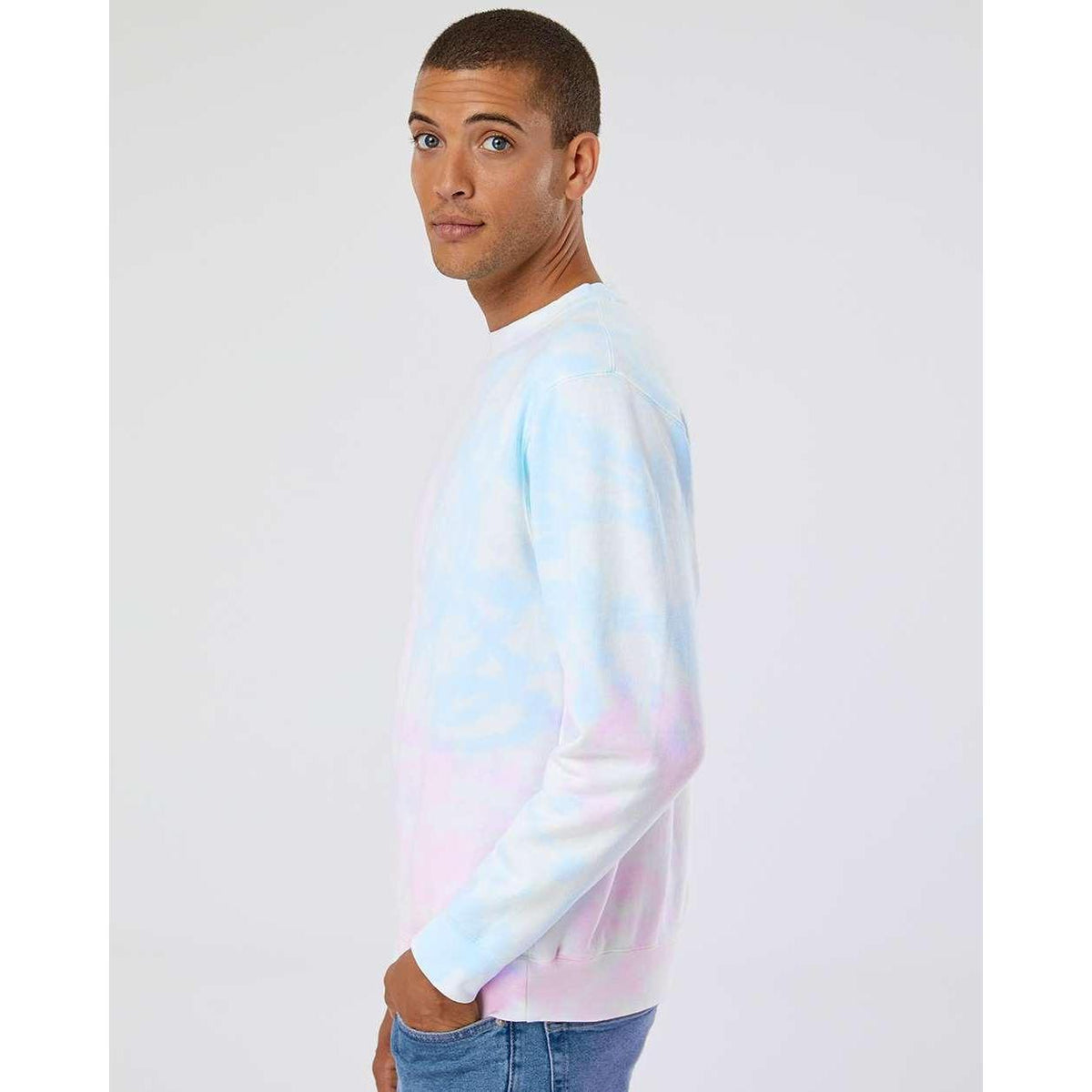 no-logo Independent Trading Co. Unisex Midweight Tie-Dyed Sweatshirt-Fleece-Independent Trading Co.-Thread Logic