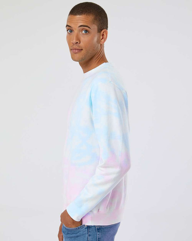 no-logo Independent Trading Co. Unisex Midweight Tie-Dyed Sweatshirt-Fleece-Independent Trading Co.-Thread Logic