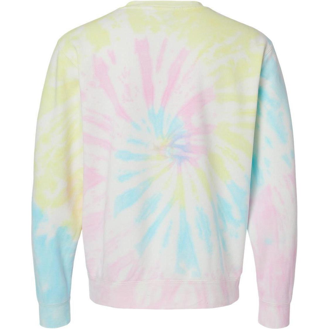 no-logo Independent Trading Co. Unisex Midweight Tie-Dyed Sweatshirt-Fleece-Independent Trading Co.-Thread Logic