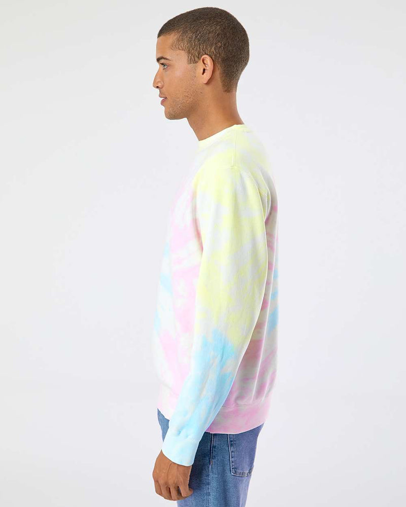 no-logo Independent Trading Co. Unisex Midweight Tie-Dyed Sweatshirt-Fleece-Independent Trading Co.-Thread Logic