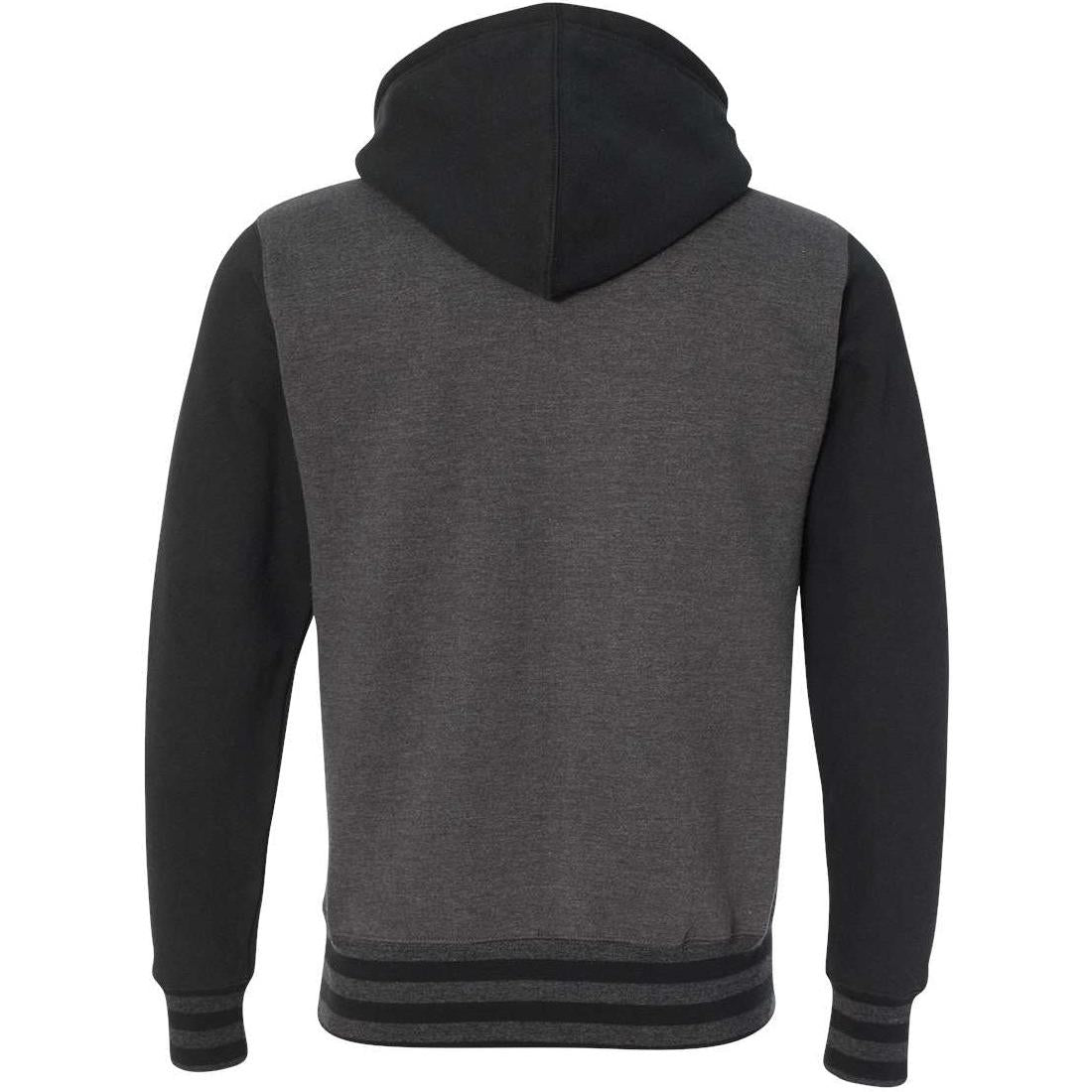 no-logo Independent Trading Co. Varsity Full-Zip Hooded Sweatshirt -Men's Layering-Independent Trading Co.-Thread Logic