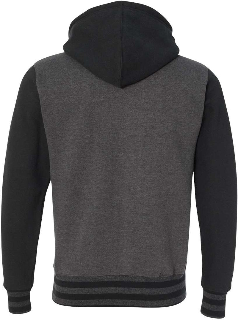 no-logo Independent Trading Co. Varsity Full-Zip Hooded Sweatshirt -Men's Layering-Independent Trading Co.-Thread Logic